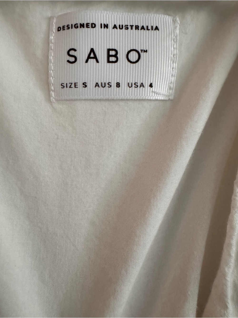 SABO White Button-Front Peasant Blouse - Picture 2 of 4